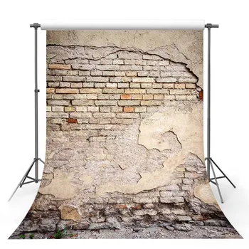 Старый потрепанный фон для фотосъемки Кирпичной стены, Фон для фотосессий новорожденных мальчиков, Отслаивающийся фон для фотосессий с кирпичной стеной