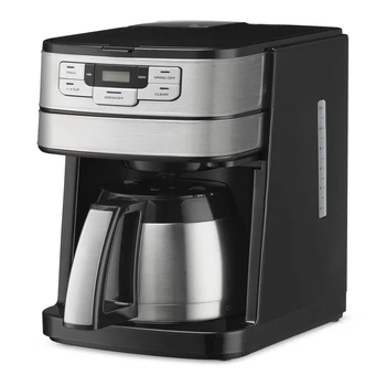 & Brew ™ Автоматическая термокапельная кофеварка на 10 чашек, аксессуары для кофе, Вспениватель молока с паром, Тонкие зеленые кофеварки для приготовления кофе